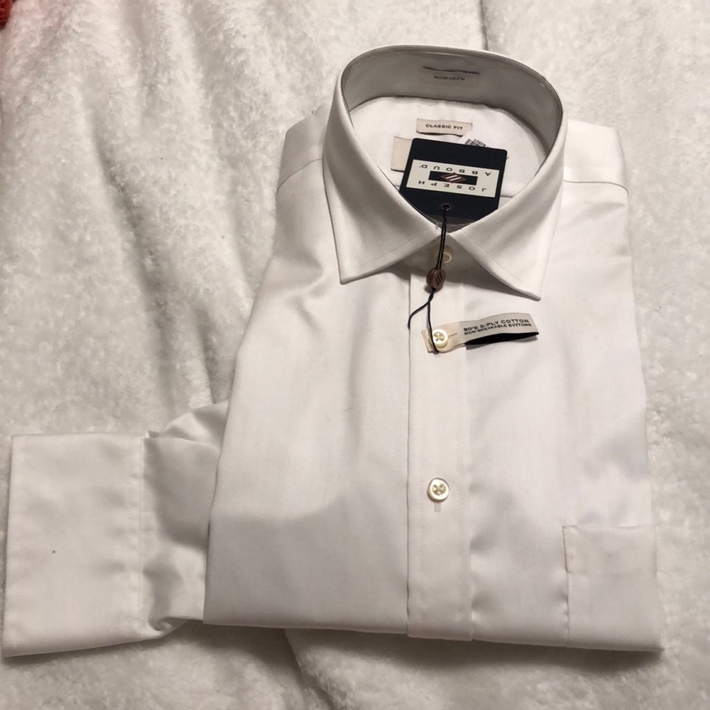 Men’s Classic White Dress Shirt